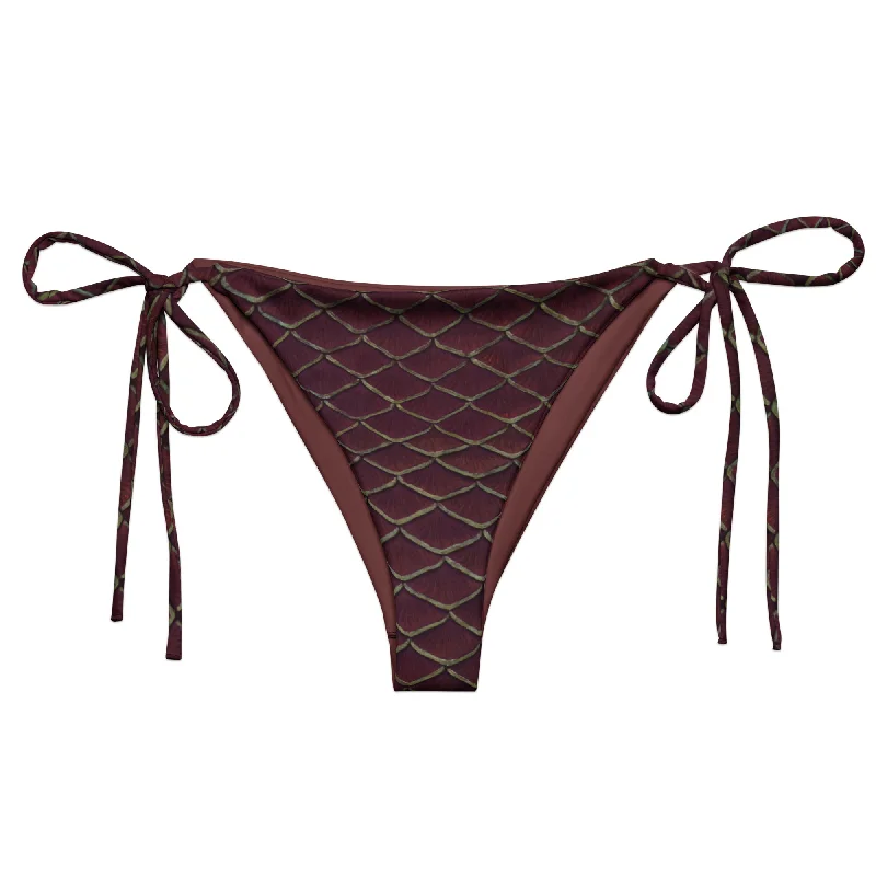 Yule Tide Recycled String Bikini Bottom