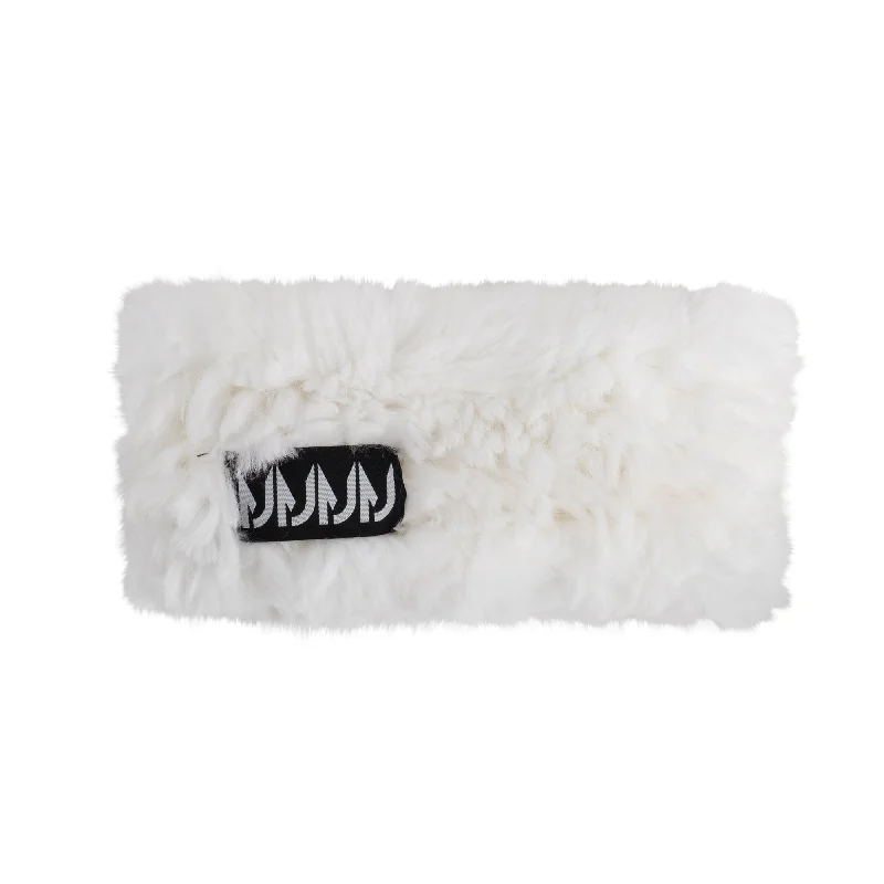 Manteau Jr. White Rabbit Fur Hand Band