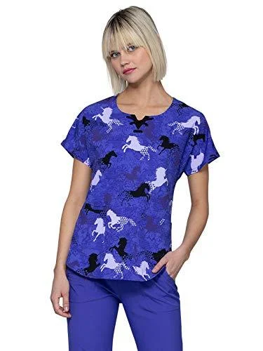 HeartSoul HS685 Round Neck Scrub Top