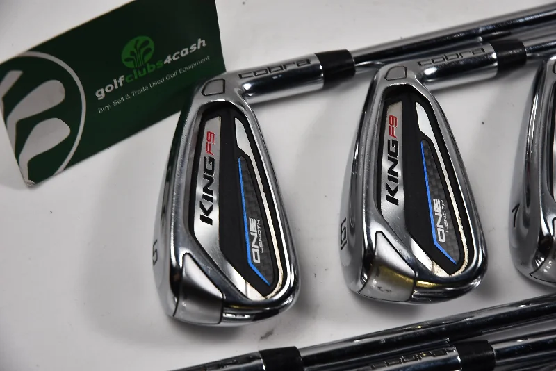 Cobra King F9 One Length Irons / 5-PW+GW / Regular Flex KBS Tour 80 Shafts