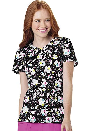 HeartSoul HS611X8 Mock Wrap Scrub Top