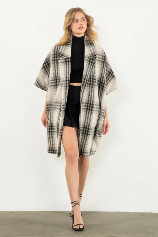 Simone Plaid Duster