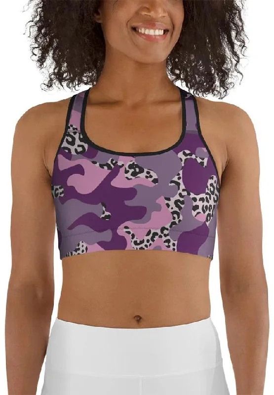 Leopard Camo Sports Bra