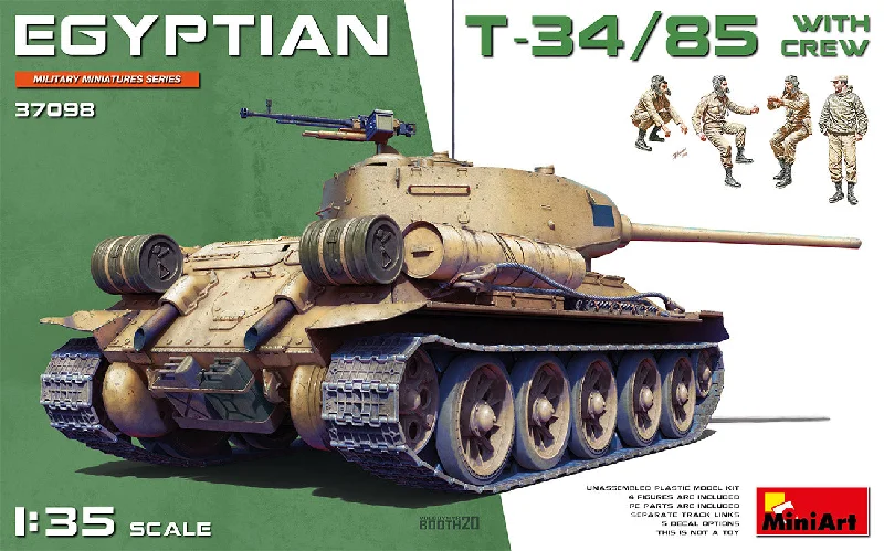 MiniArt 1/35 Egyptian T-34/85 with crew