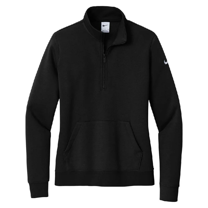 Nike Ladies Club Fleece Sleeve Swoosh 1/2-Zip