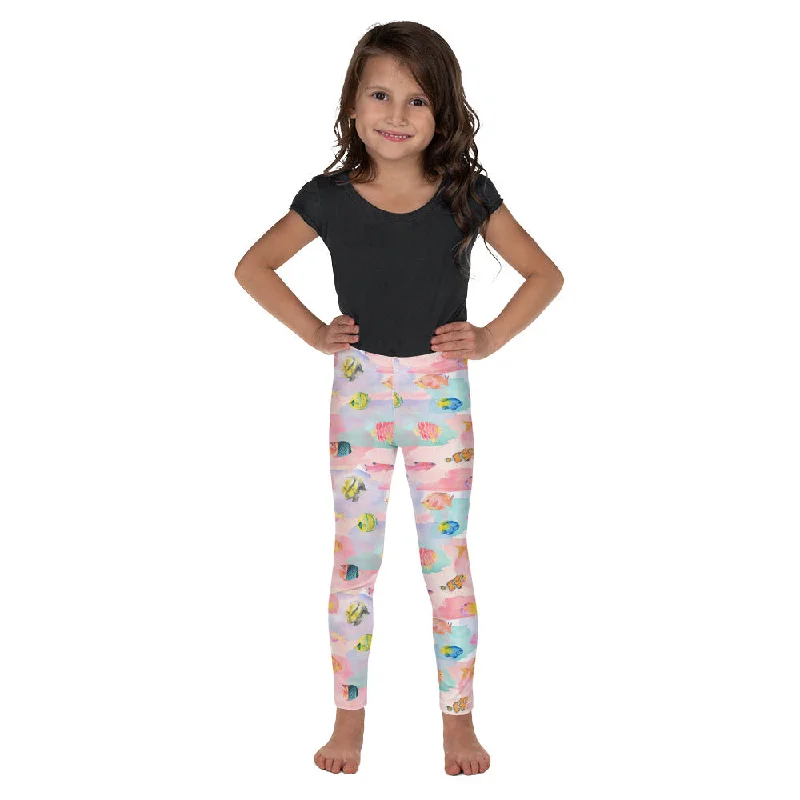 Watercolor Fish Kid's Leggings