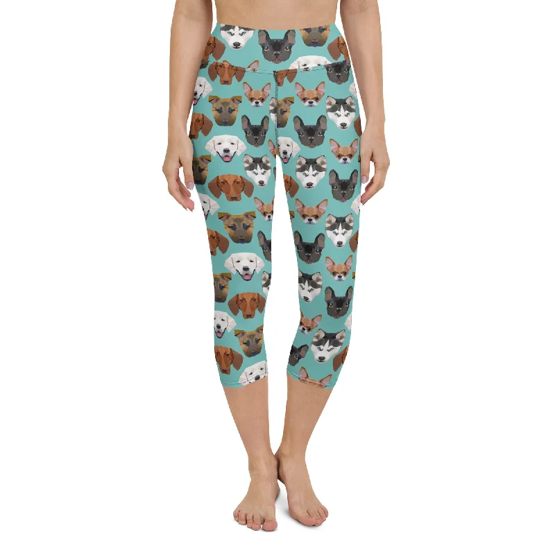 Pup Pattern Yoga Capris