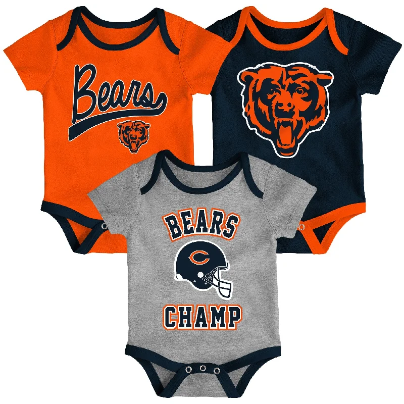 Chicago Bears champ 3-piece creeper set