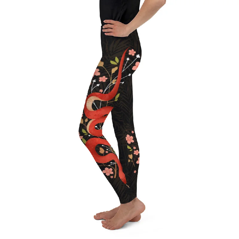 Snakes & Flowers Youth Leggings