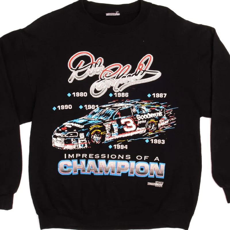 VINTAGE NASCAR DALE EARNHARDT SWEATSHIRT 1990s SIZE LARGE