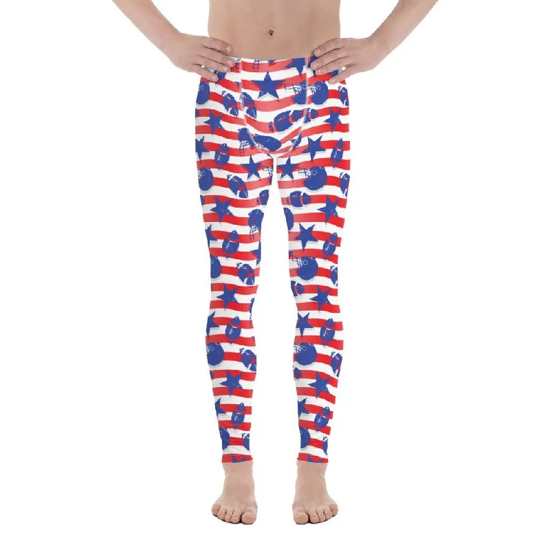 American Football Pattern Men's Leggings