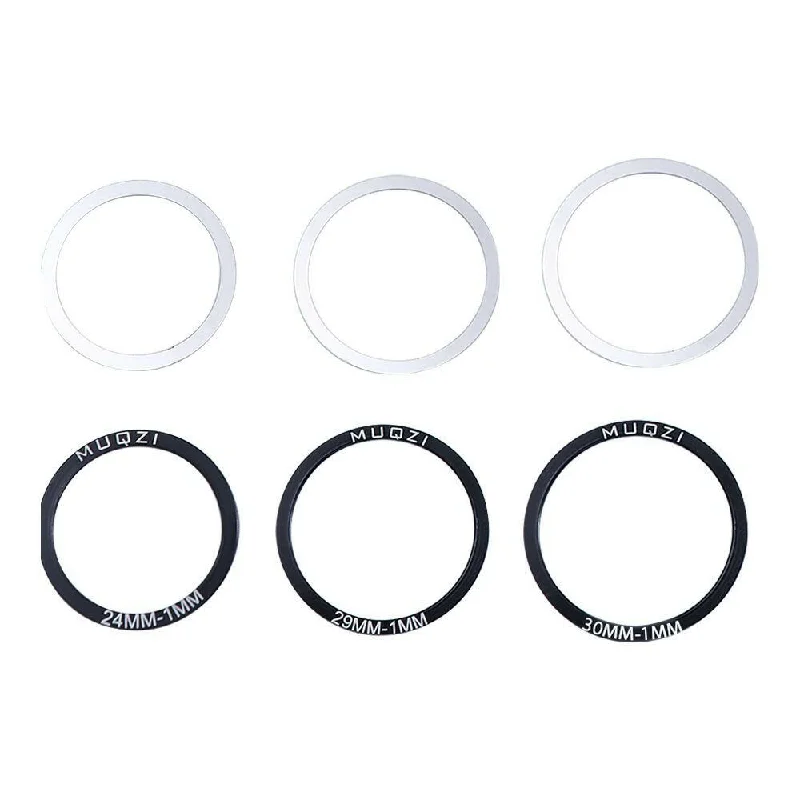 6pcs Bike Bicycle Bottom Bracket Crankset Washer 24/29/30mm For BB86/91/92/PF30/BB30 Crank Crankset Bottom Spacer Cycling Part