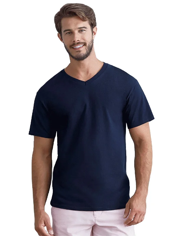 Fruit of the Loom 5 oz. 100% Heavy Cotton HD V-Neck T-Shirt