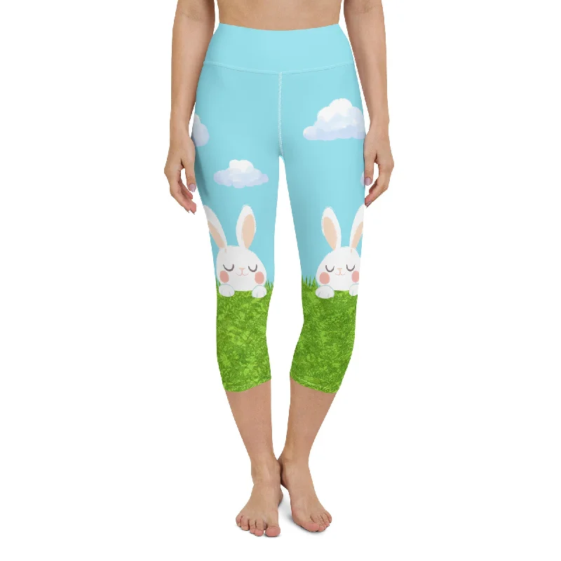 Easter Bunny Yoga Capris