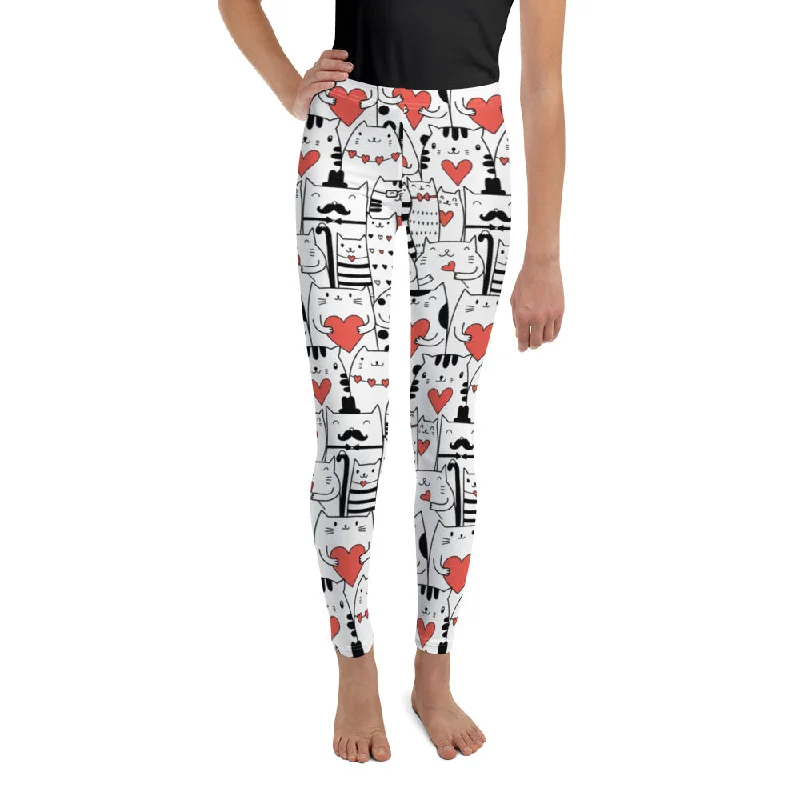 Kitties in Love Youth Leggings