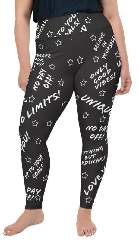 Motivational Plus Size Leggings