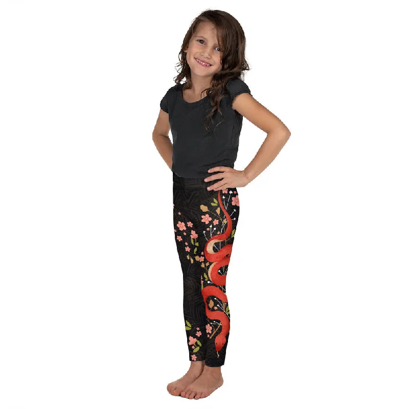 Snakes & Flowers Kid's Leggings