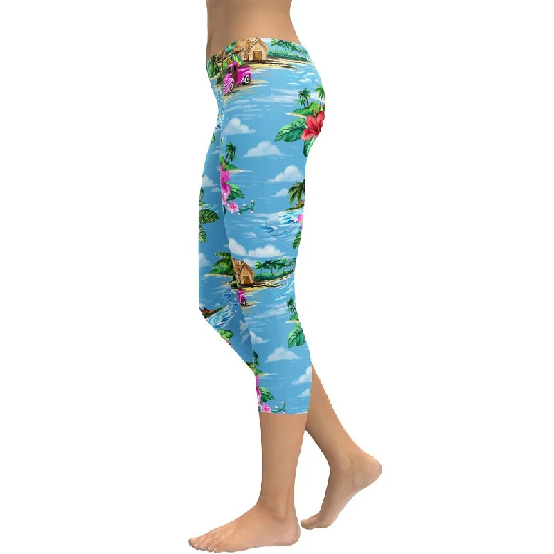 Floral Island Capris