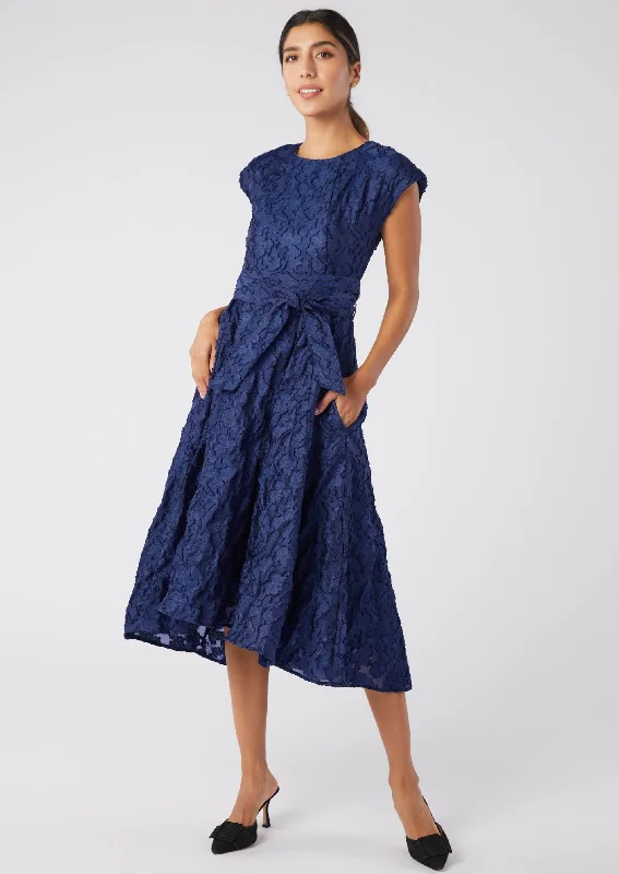 Olivia Dress Navy Organza