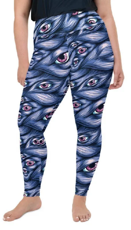 Spooky Eyes Plus Size Leggings