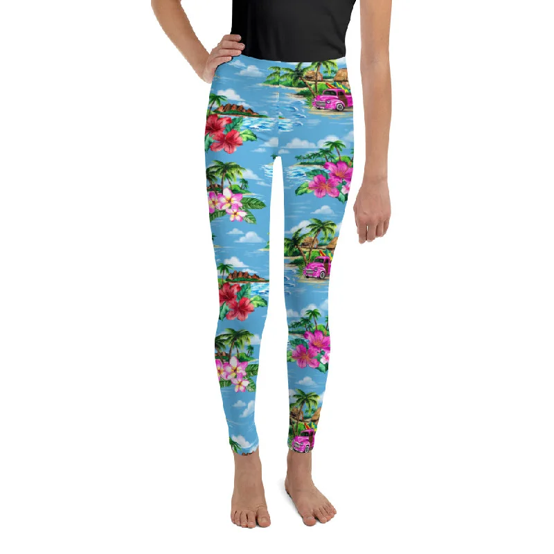 Floral Island Youth Leggings