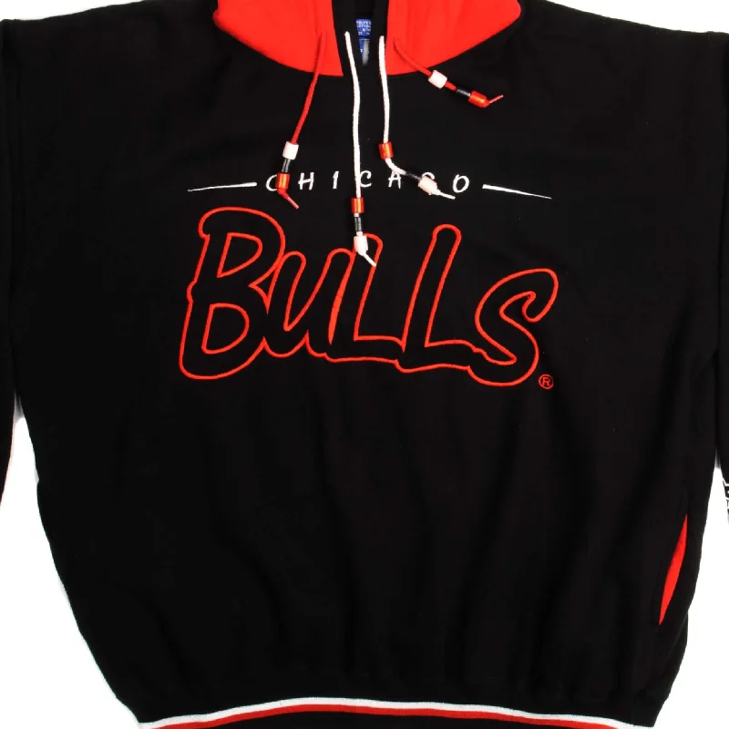 VINTAGE STARTER NBA CHICAGO BULLS HOODIE SWEATSHIRT SIZE XL 1990s