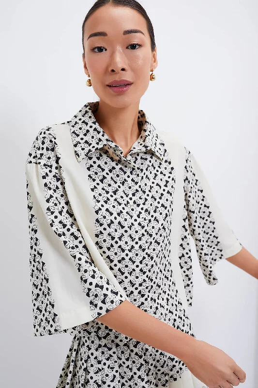 Cream Geo Emily Blouse