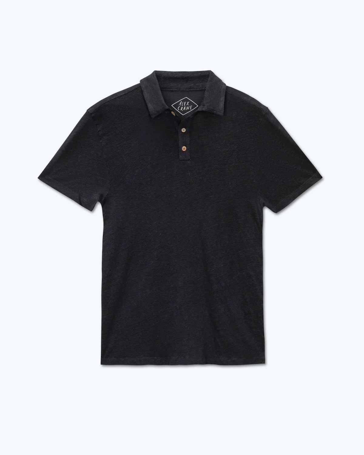 Alex Crane Night Knit Linen Polo Shirt