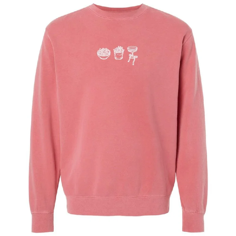 'Girl Dinner' Embroidered Cozy Crew