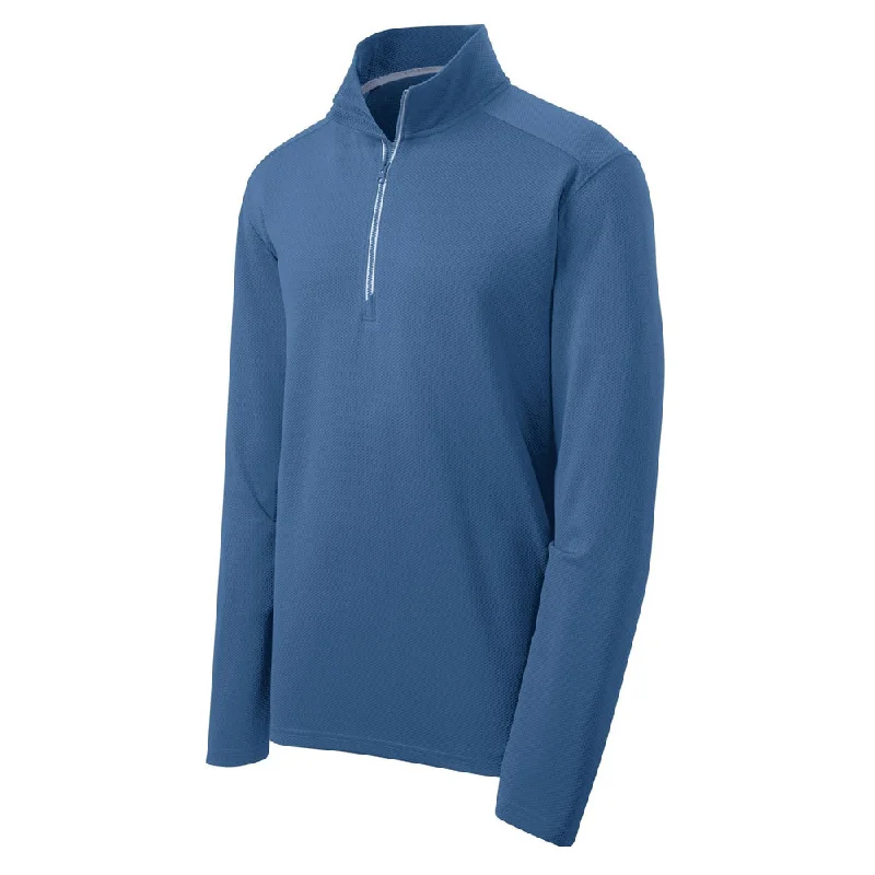 Sport-Tek® Sport-Wick® Textured 1/4-Zip Pullover