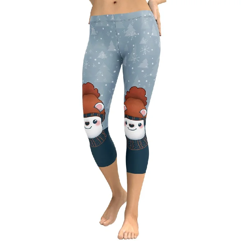 Cozy Cute Bear Capris