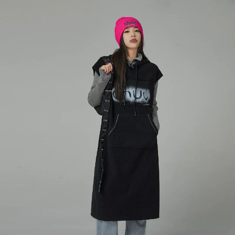 Chuu Loose Fit Hoodie Dress