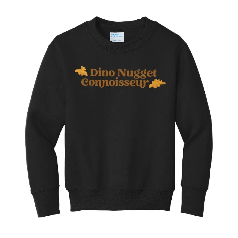 Kids 'Dino Nugget Connoisseur' Crewneck Sweatshirt