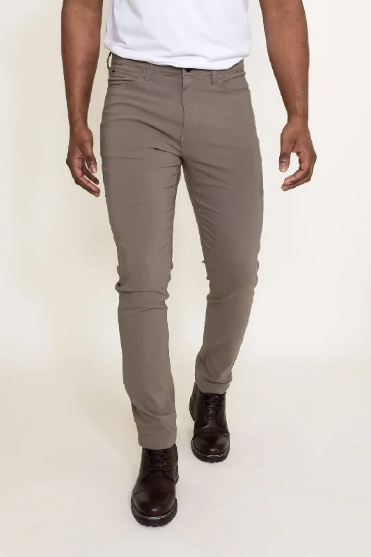 Weatherproof Vintage Faille Performance Pants for Men in Mushroom Brown | W3S515EV-MUSHROOM