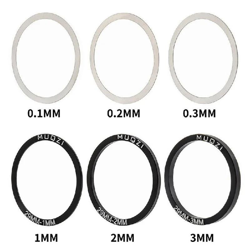 6pcs Bike Bicycle Bottom Bracket Crankset Washer 24/29/30mm For BB86/91/92/BB30 Bottom Spacer Cycling Part