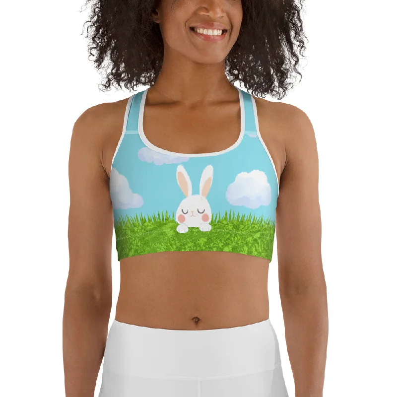 Easter Bunny Sports Bra