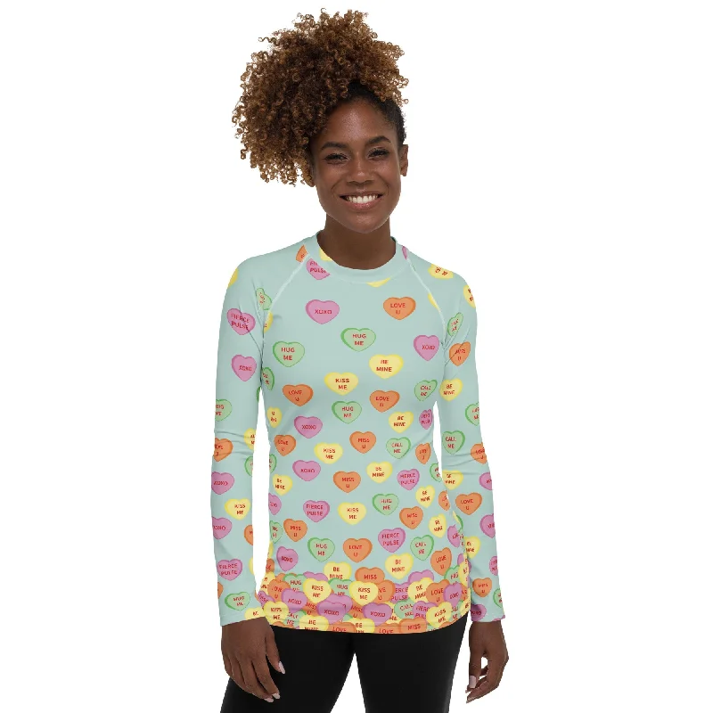 Candy Hearts Rash Guard