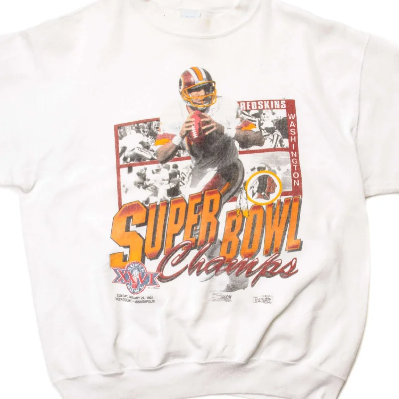 VINTAGE NFL WASHINGTON REDSKINS XXVI SUPER BOWL CHAMPS SWEATSHIRT 1992 SIZE LARGE MADE IN USA