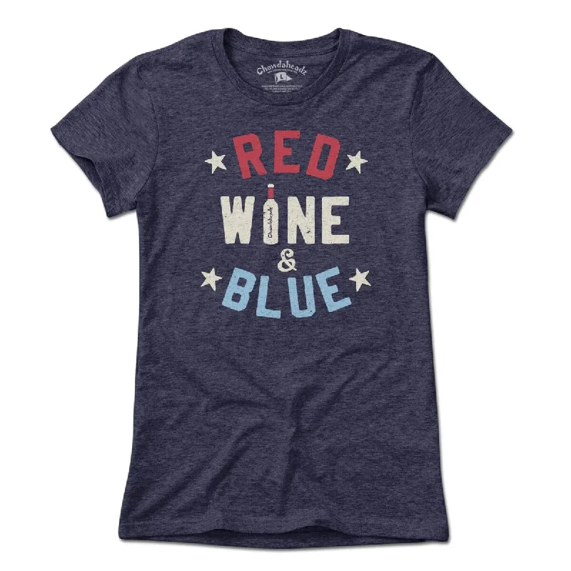 Red Wine and Blue T-Shirt