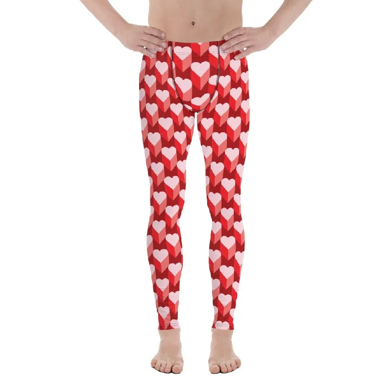 Valentine's Day Heart Men's Leggings