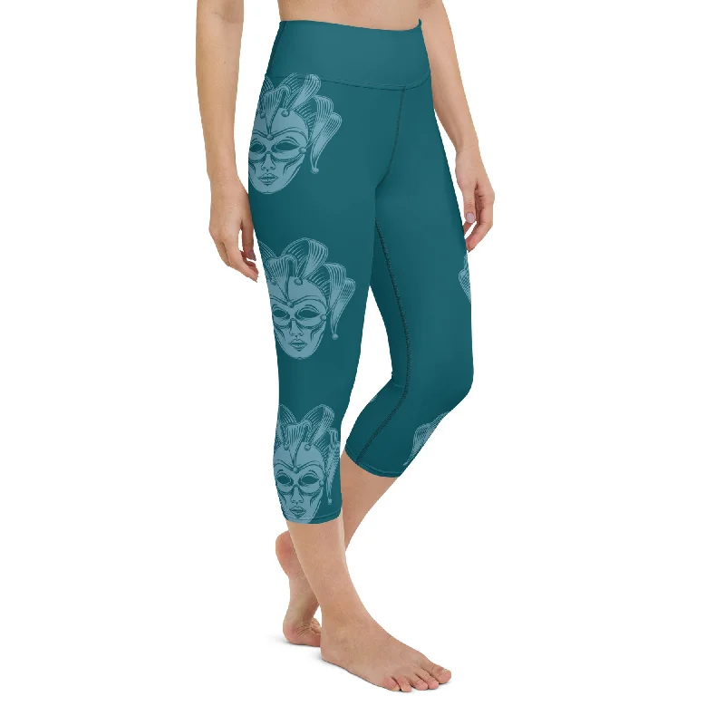 Carnival Mask Yoga Capris