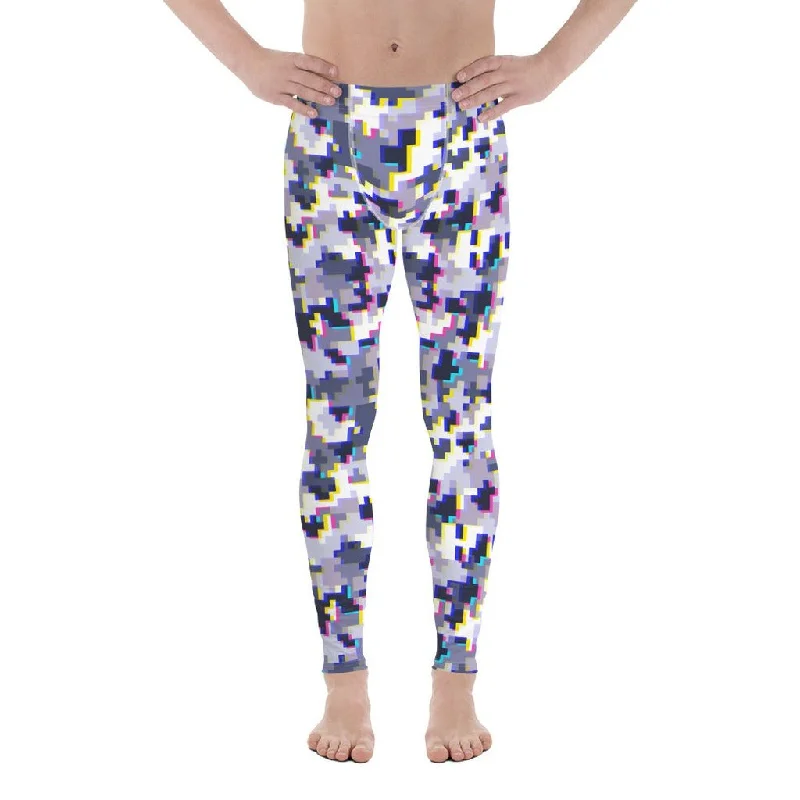 Glitchy Camo Men's Leggings