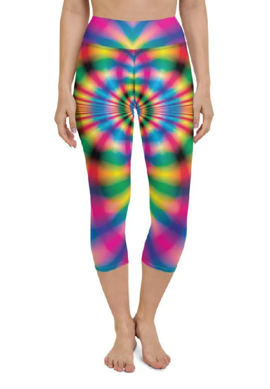 Psychedelic Rave Yoga Capris