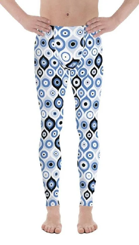 Blue Eye Pattern Men's Leggings