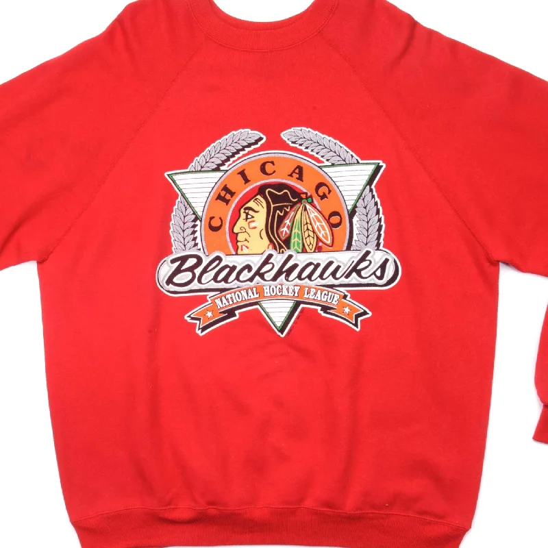 VINTAGE NHL CHICAGO BLACKHAWKS SWEATSHIRT 1991 SIZE XL MADE IN USA