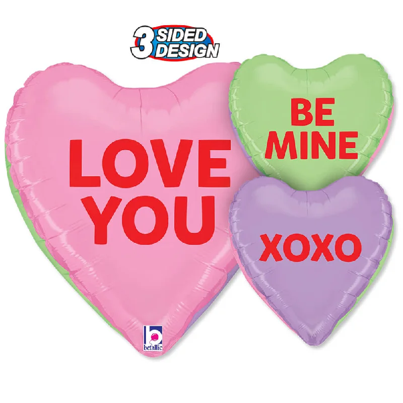 17 inch DIMENSIONALS CONVERSATION HEARTS