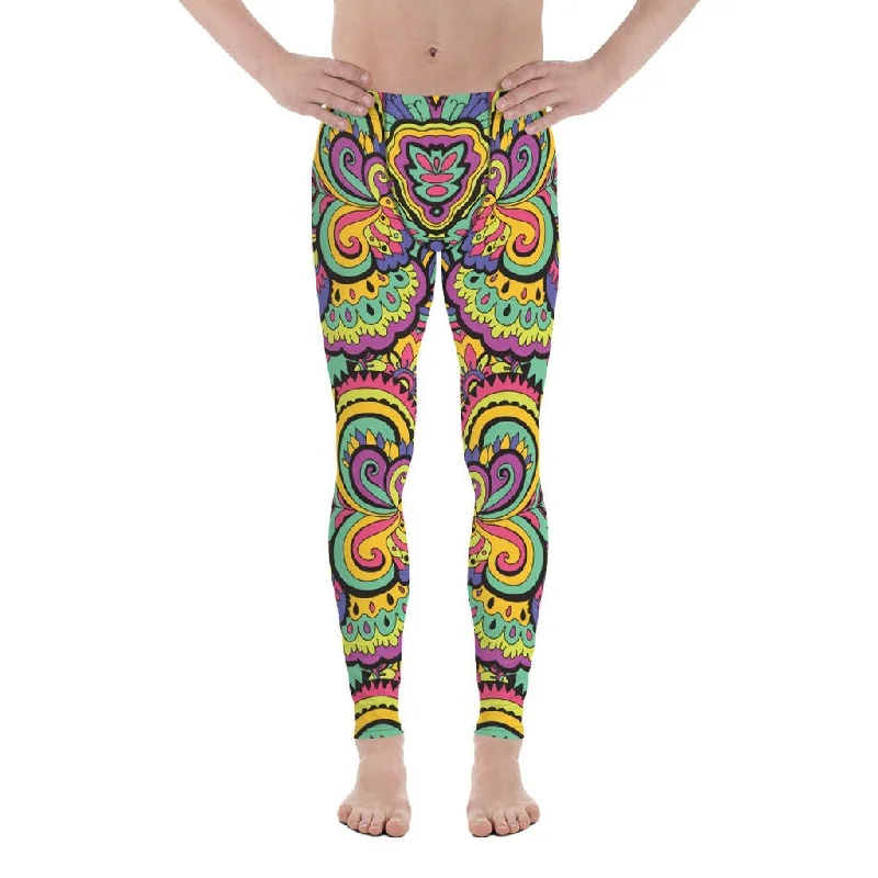 Colorful Fun Pattern Men's Leggings