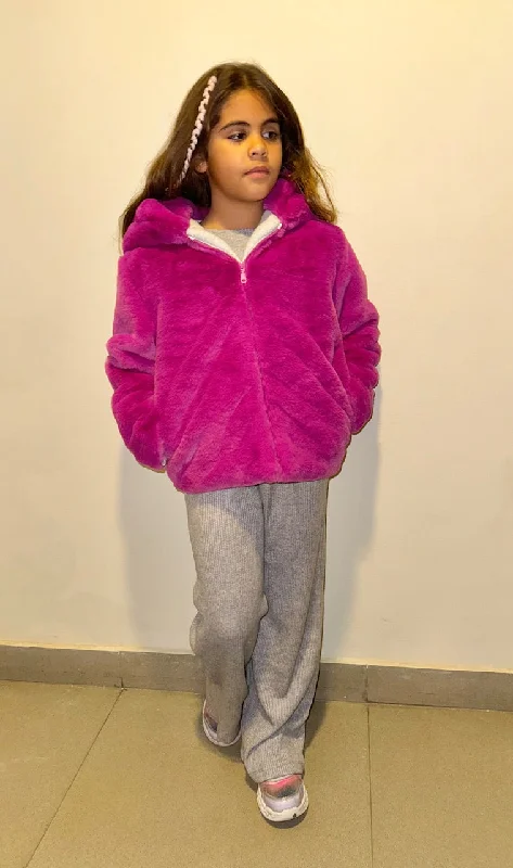 Fuschia Fur Jacket