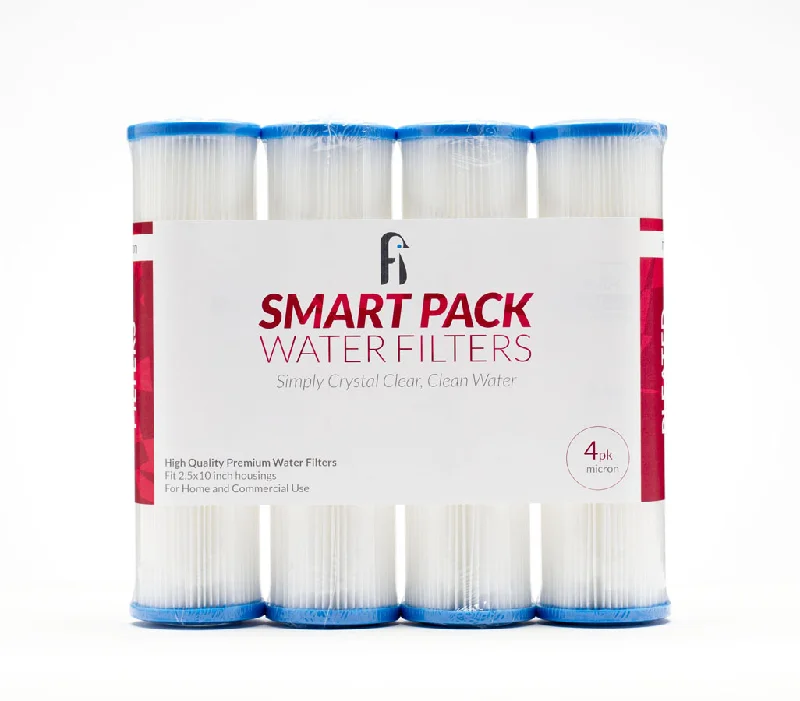 5 micron Smart Pack Pleated Filter 2.5" X 9 3/4" - 4 Pack