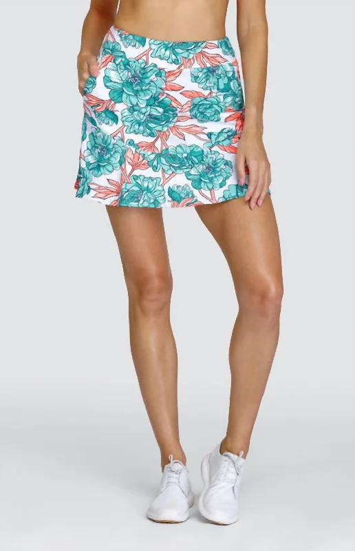 Kioko Pull On Skort In Peony Blooms